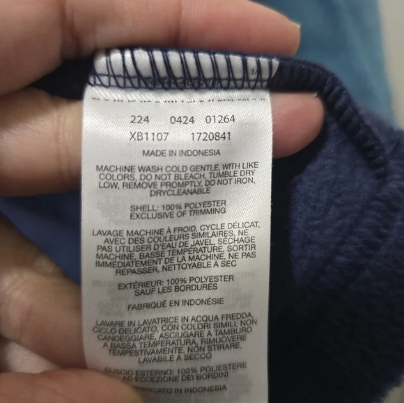 NWT Columbia Two-Tone Blue Fleece Jacket - Picture 7 of 11